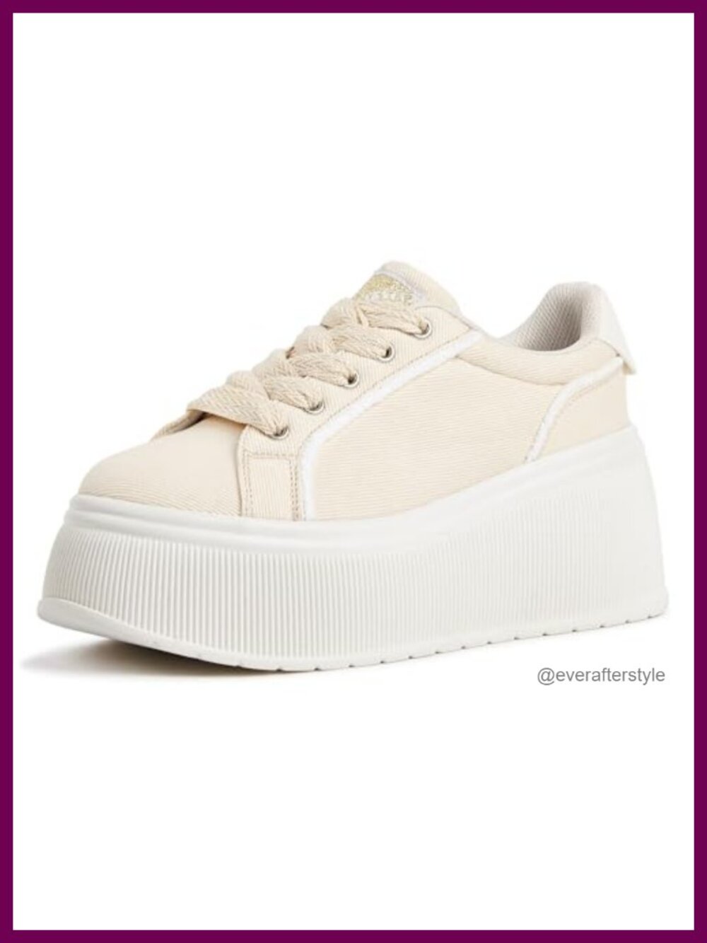 Women's Platform Wedge Canvas Sneakers Lace-Up Casual Light Up Walking Fashion